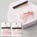 Heart Bow Crystal Clip Set 12362 (12 units)