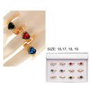 Heart Crystal Statement Ring 51147 (12 units)