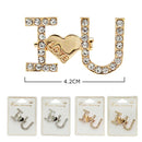 I Love You Brooch 0080GS (12 units)
