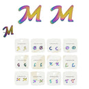 Initial Stainless Steel Earrings 0066R (12 units)