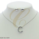 Initials Medal Necklaces R0757S (12 units)