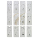 Initials Medal Necklaces R0757S (12 units)