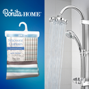 Bonita Home Fabric Shower Curtain with Hooks - 70.9in