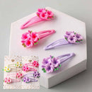 Kid's Blossom Enamel Snap Pin 1423 (12 units)