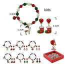 Kid's Christmas Theme Bracelet & Clip Earring Set 10022 (12 units)