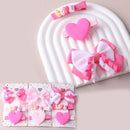Kid's Love Heart Curl Bow Clips 2792 (12 units)