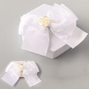 Kid's Rose Center Hair Bow Clip 2499W ( 12 units)