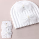 Kid's Tule Pearl Bow Clips Pair 1737W (12 units)