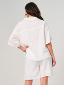 WOMEN'S SHORT SLEEVE TOP & ELASTIC WAIST SHORTS 2PC. SET