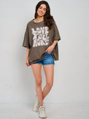 WOMEN'S SHORT SLEEVE GRAPHIC SHIRT