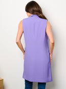 WOMEN'S SLEEVELESS OPEN FRONT POCKETS VEST