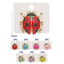 Ladybug Crystal Brooch 51282 (12 units)