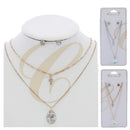Layered Necklaces Set 0659GS (12 units)