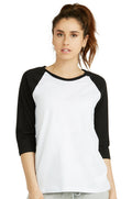 SOFRA LADIES BASEBALL TEE (LBT001_WH/BK)