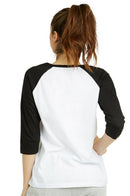 SOFRA LADIES BASEBALL TEE (LBT001_WH/BK)