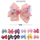 LED Light Layered Hair Bow 0750R12 (12 units)
