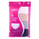 SOFRA LADIES COTTON EXTENDED SIDE BIKINI PANTY (LP1879CKE)
