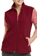 ET TU LADIES POLAR FLEECE VEST (LPF100E_BURG)