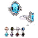 Luxury Crystal Statement Ring 0086R8 (12 units)