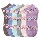 Mamia Women's Floral Spandex Low Cut Socks Size 9-11 (12 units)
