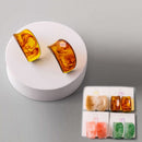 Marbled Resin Statement Stud Earrings 39961 (12 units)