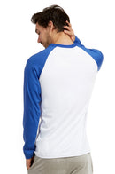 COTTONBELL MEN'S LONG SLEEVE BASEBALL TEE (MBT002C_RBL-WHT)