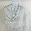 Metallic Fringe Multi Use Scarf Shawl Wraps Neutral Tones (1 units)
