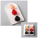 Mini 3PCS Rose Flower Hair Claw Clips Set 11725 (12 units)