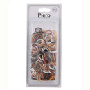 Mini Brown Tone Rubber Hair Bands 1001-BR (12 units)