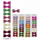 Mini Classic Ribbon Bow Hair Clips 10PC Set 40000D1 (12 units)