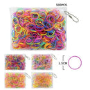 Mini Multi Color Rubber Hair Bands 007 (12 units)