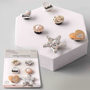 Mix Metal Girl Shoes Charm  8186 (12 units)