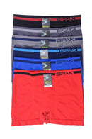 SPAK MEN'S SEAMLESS BOXER BRIEFS (MSP018)