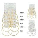 Multi Hoop Earrings 3088GS (12 units)