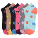 Mushroom Spandex Plain Socks Size 9-11 (12 units)