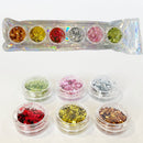 Nail Art Decoration Assorted Glitter 6PC Set 10310 (12 units)