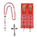 Our Lady of Guadalupe Rosary Necklace Religious Prayer Beads with Cross Pendant 2408 (12 units)