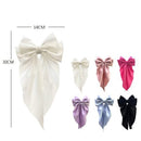 Oversized Chiffon Bow Hair Clip – Long Tail Ribbon Barrette 2794 (12 units)