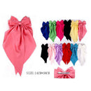 Oversized Satin Hair Bow Clip 1869R12 (12 units)