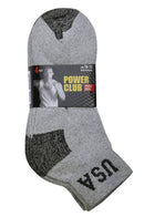 POWER CLUB QUARTER SPORTS SOCKS (PC284_G/BHTU)