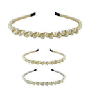 Pearl And Rhinestone Headband 10264GS (12 units)