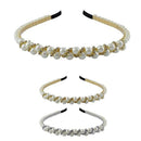 Pearl And Rhinestone Headband 10303GS (12 units)