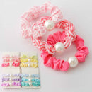 Pearl Bead Stripe Hair Tie Set 10029 (12 units)