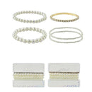 Pearl & Rhinestone Multiline Bracelets 43424GS ( 12 units)