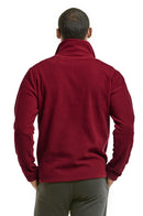 ET TU MEN'S POLAR FLEECE QUARTER PULLOVER (PF1000E_BURG)