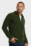 KNOCKER MEN'S POLAR FLEECE JACKET (PF2000_D.GREEN)