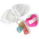 Pink Heart Lip Gloss W/ Keychain (12 units)