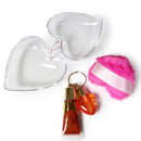 Pink Heart Lip Gloss W/ Keychain (12 units)