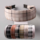 Plaid Wide Headband 13041 (12 units)