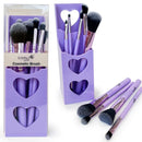 Professional Makeup Brush Set With Case - Purple (1 unit)